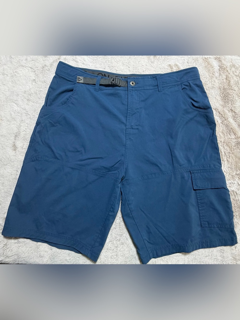 Gerry Weber Men's Blue Cargo Shorts with Web Belt